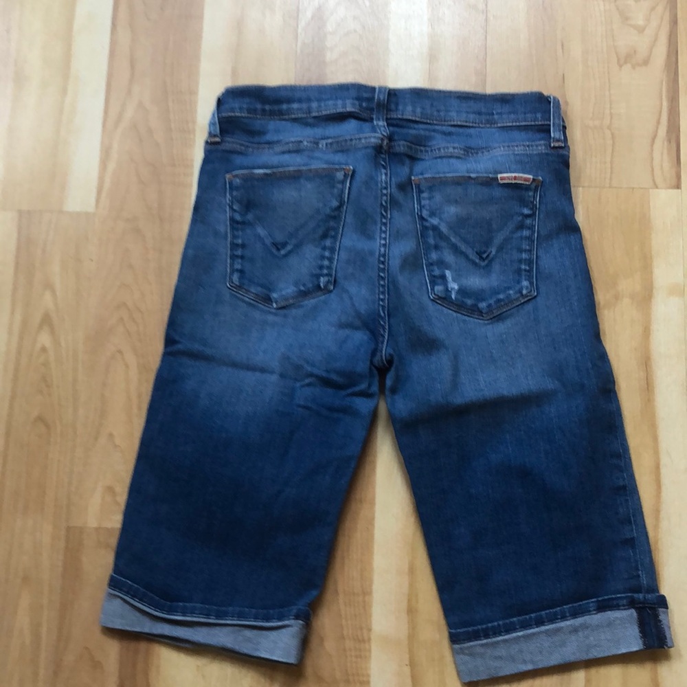Hudson Jean Amelia Cuffed Knee Bermuda shorts 28 medium denim Jean shorts